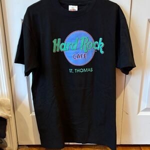 Hard Rock Cafe Black Tee with Vibrant Logo